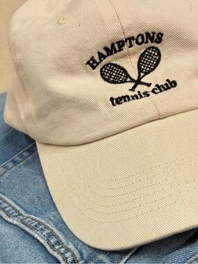 Tennis Club Beige Baseball Cap
